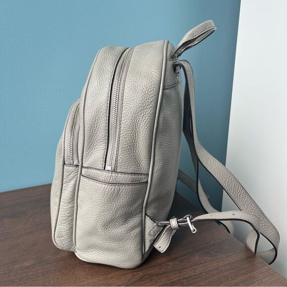 MICHAEL KORS Grey Leather Mercer Backpack Jaycee Shiela Shoulder Bag - Picture 2 of 10